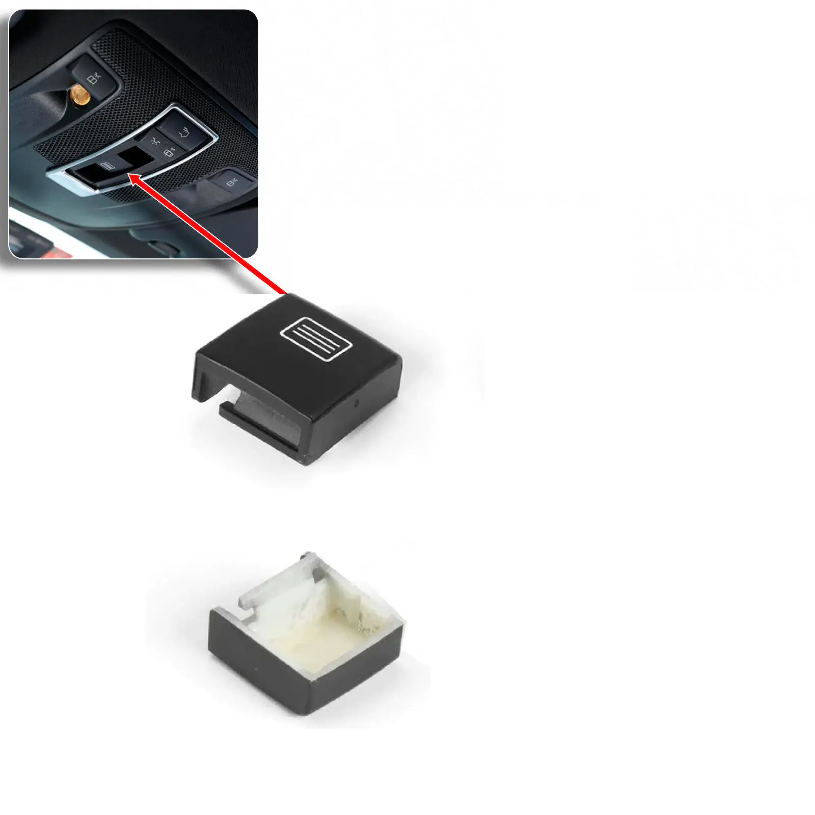 Mercedes CLA W117 Sunroof Button Plastic - APD Mercedes B Se