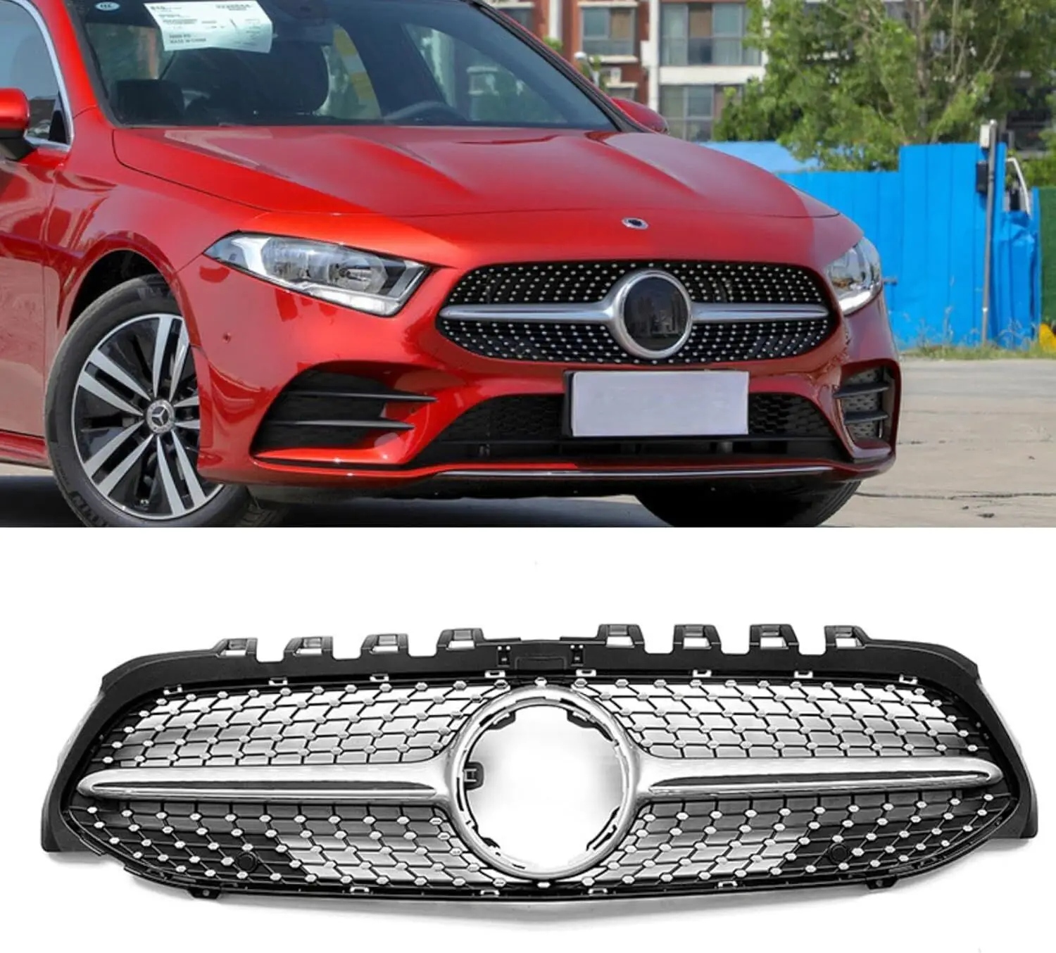 Mercedes W177 Diamond Grille A-Class 2019-2022