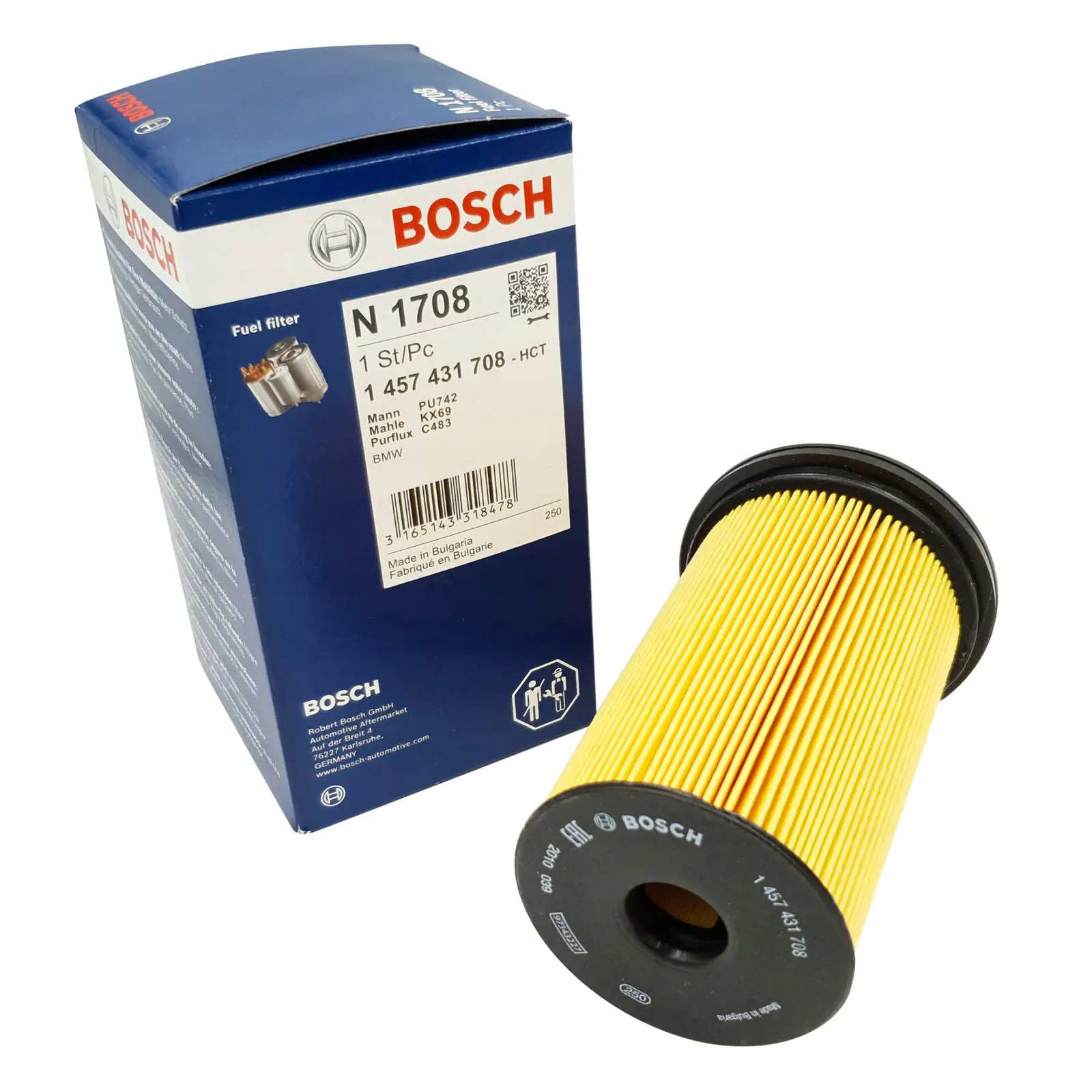 BMW E46 318 d/td M47 Fuel Filter | BOSCH 1457431708