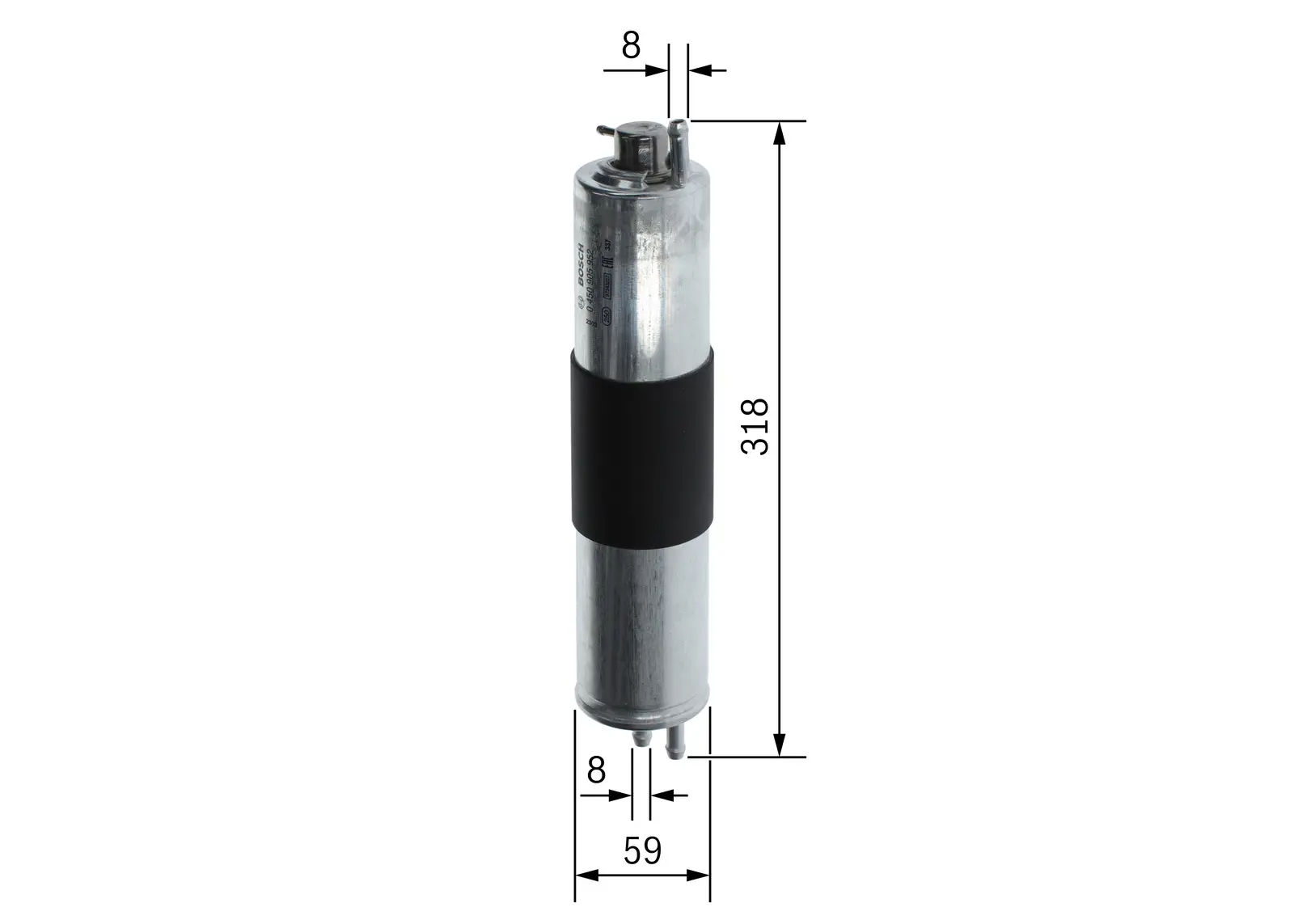 BMW 3 Series E46/5 325 ti compact M52 Fuel Filter | BOSCH 0450905952