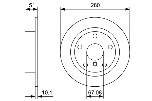 BMW F44 218i Brake Disc Rear | BOSCH 0986479C92