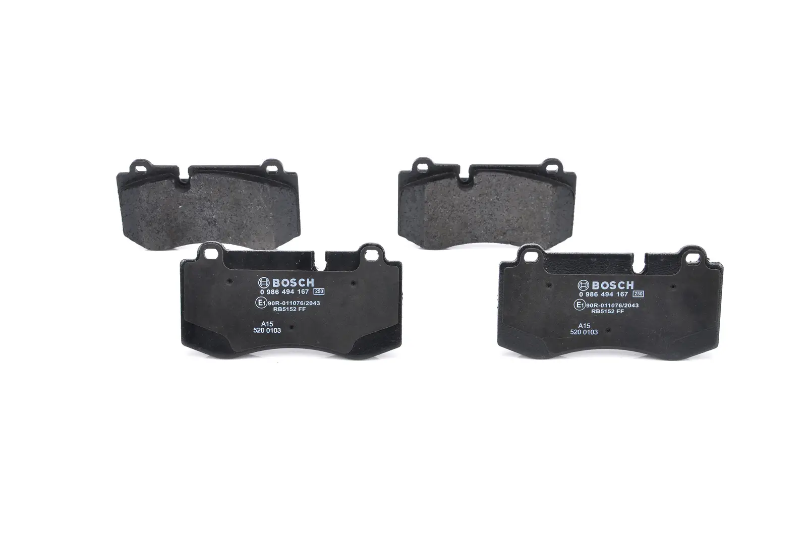 Mercedes W219 CLS 500 Brake Brake Pad Front | BOSCH 0986494167
