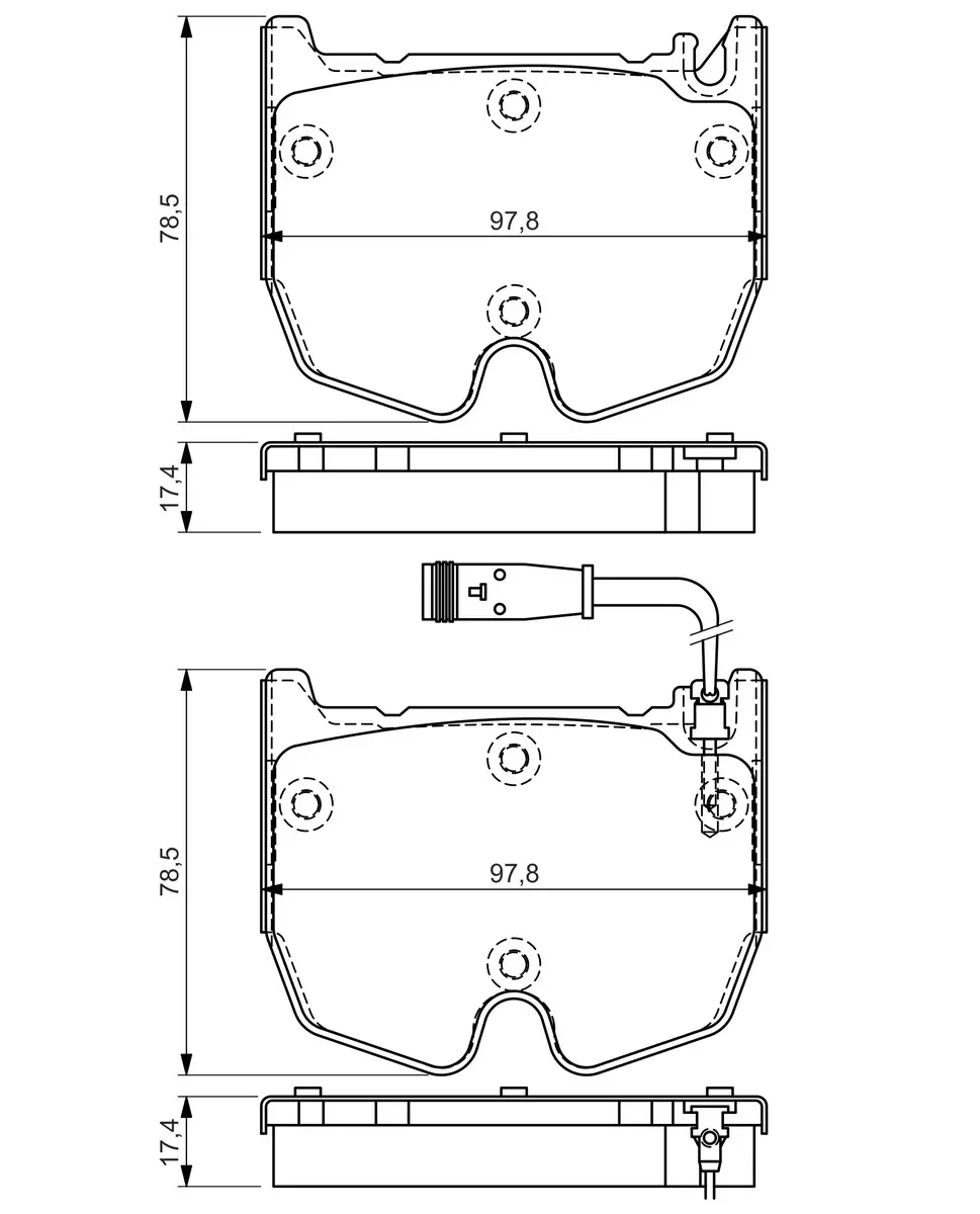 Mercedes W219 CLS 55 AMG Brake Brake Pad Front | BOSCH 0986494364