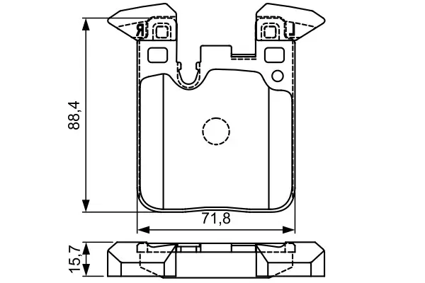 BMW F30 330i 2.0T Brake Brake Pad Rear | BOSCH 0986495335