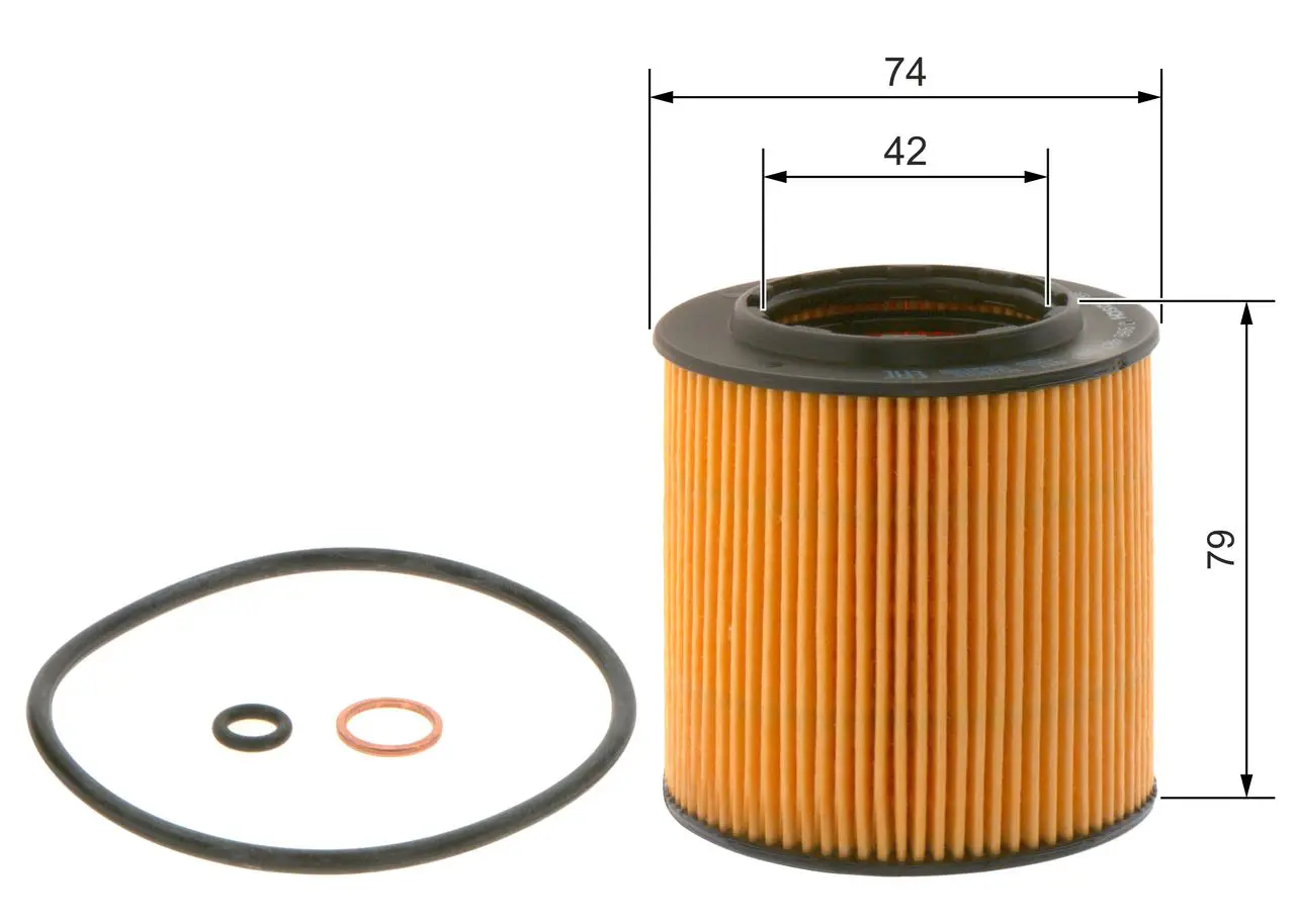BMW F20 M135i N55 Oil Filter | BOSCH 09864B7019