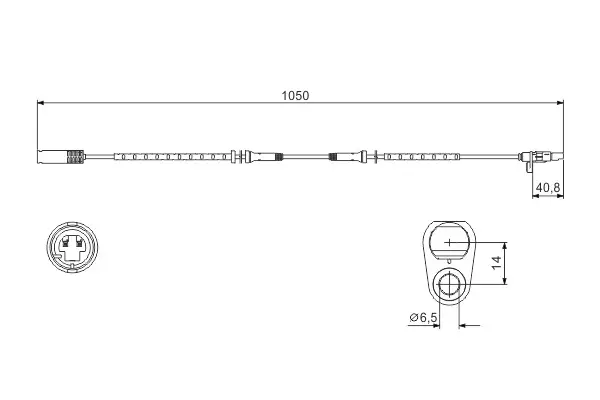BMW E39 523i ABS Sensor Rear | BOSCH 0986594512