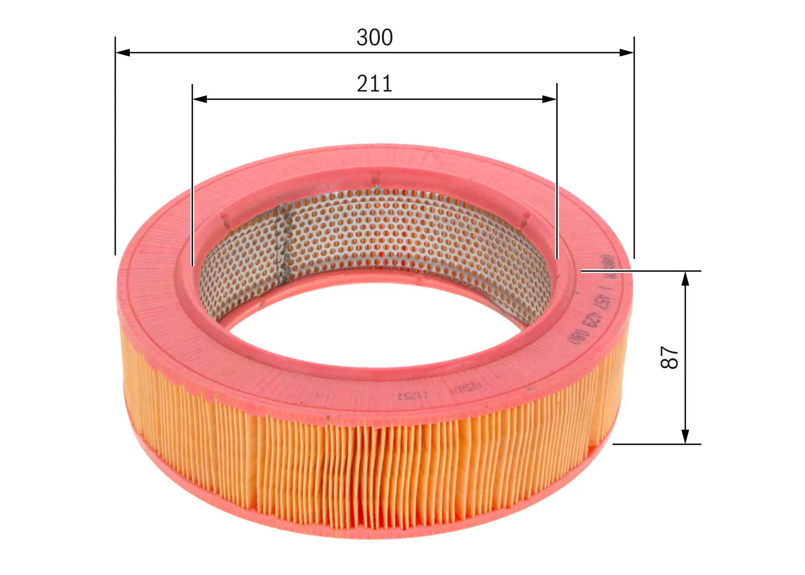 Mercedes W123 300CD OM617 Air Filter | BOSCH 1457429080