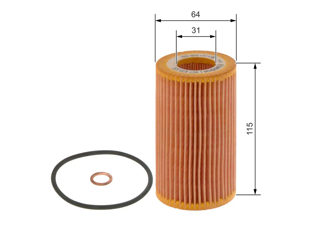 BMW 3 Series E46 320 d (Turbodiesel) M47 Oil Filter | BOSCH 1457429119