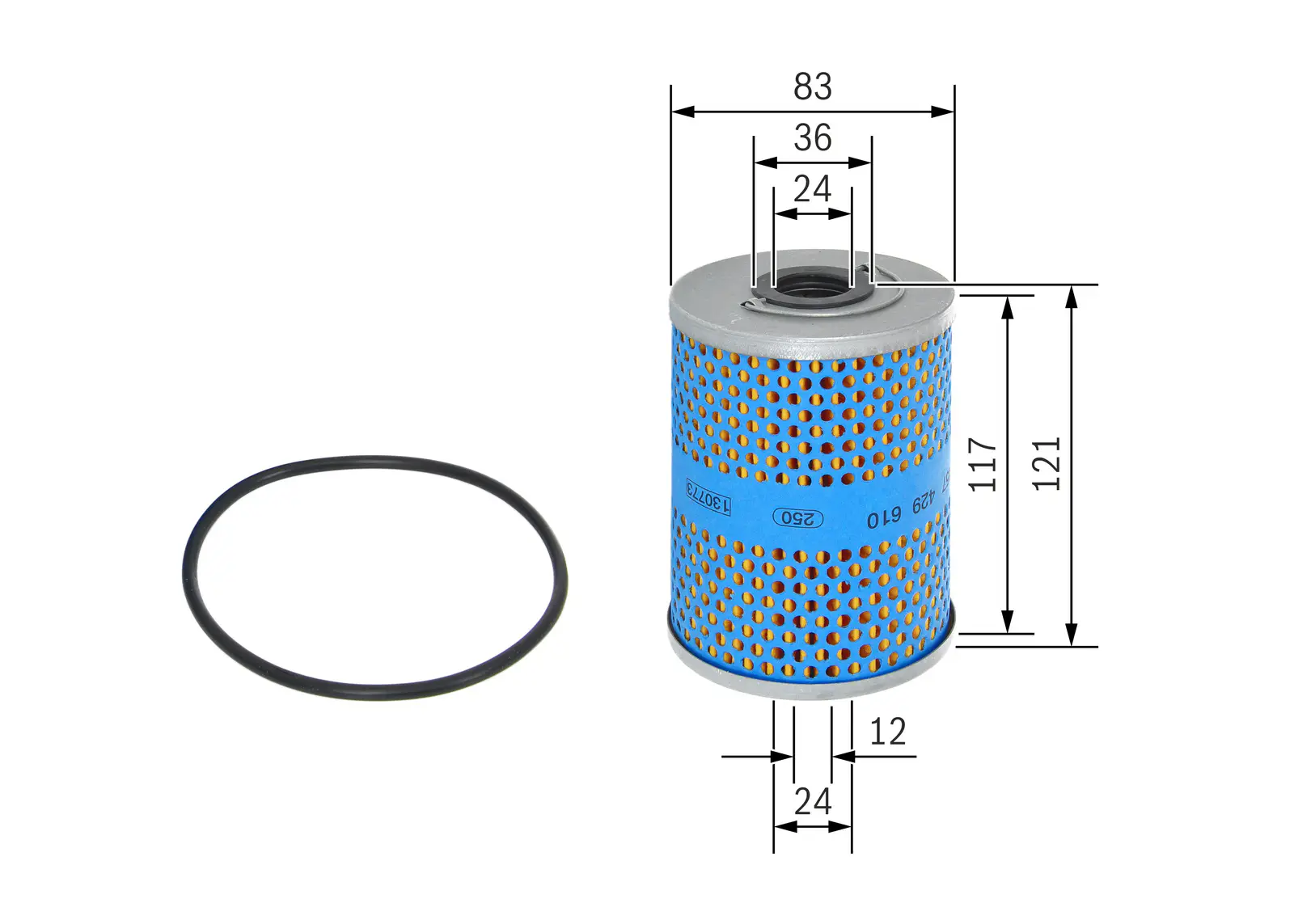 Mercedes W123 280E M110 Oil Filter | BOSCH 1457429610