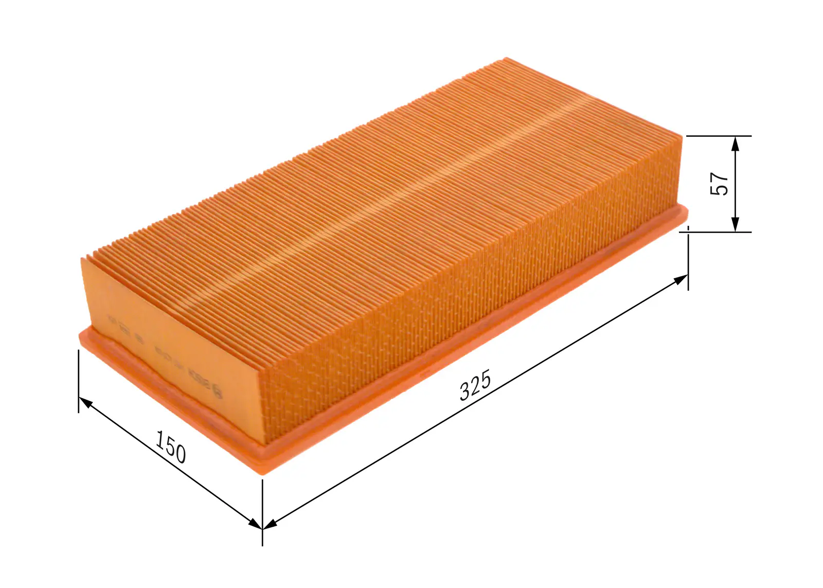 BMW E34 M5 3.6 366S1 Air Filter | BOSCH 1457429814