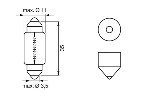 BMW E46 3 Series Dashboard Socket Bulb | BOSCH 1987302810