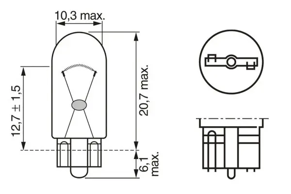 BMW E66 7 Series Side Turn Signal Lamp Bulb | BOSCH 1987302820