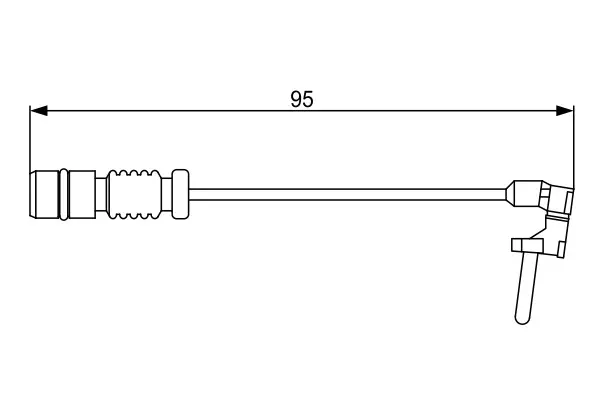 Mercedes W202 C 230 KOMPRESSOR Brake Brake Pad Plug Rear | BOSCH 1987474901