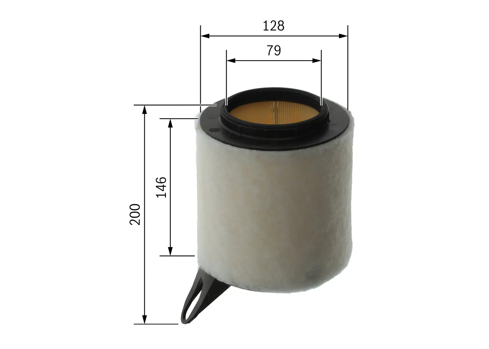 BMW E90 318 2.0i N46 Air Filter | BOSCH F026400018