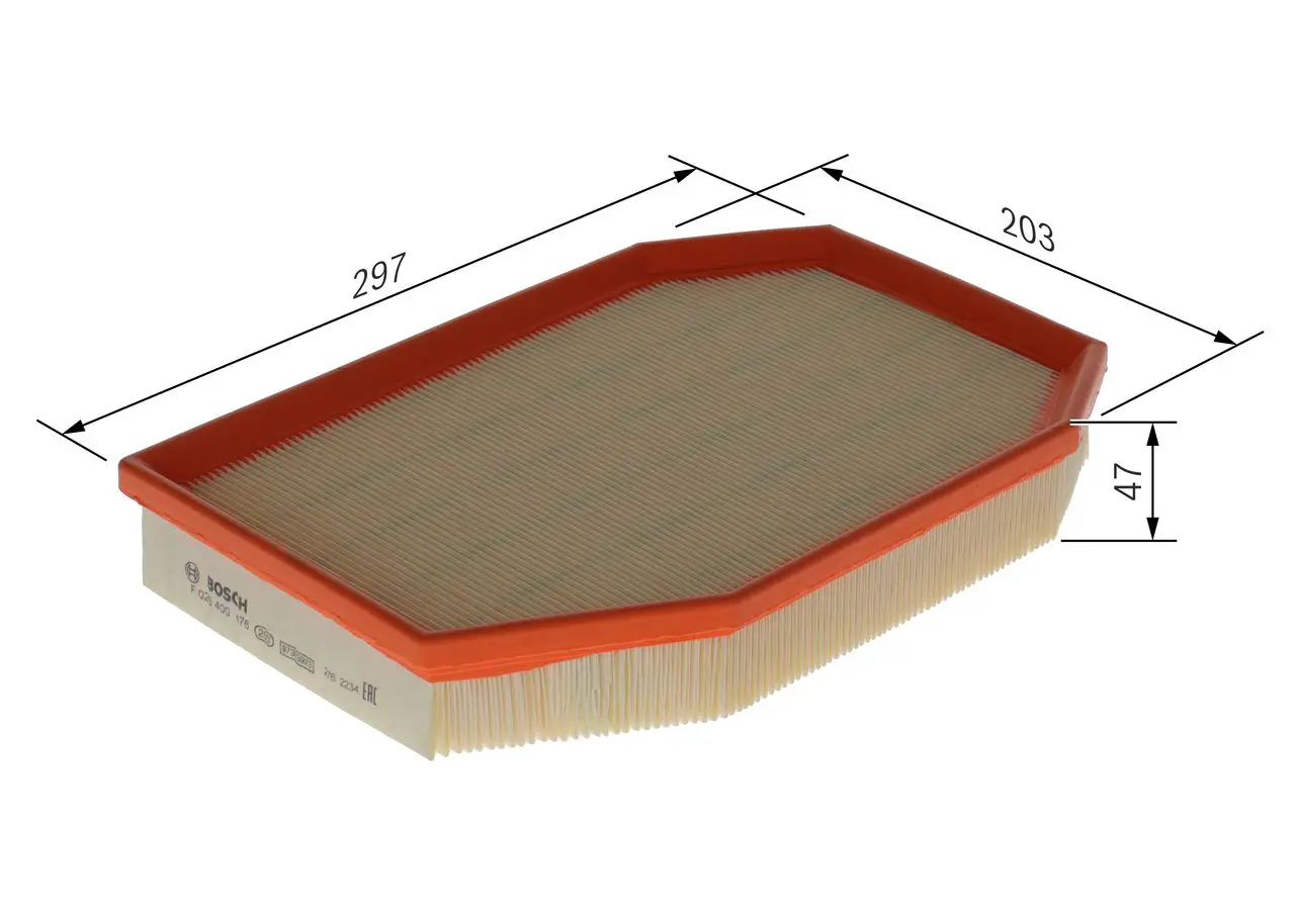 BMW F11 523i N53 Air Filter | BOSCH F026400476