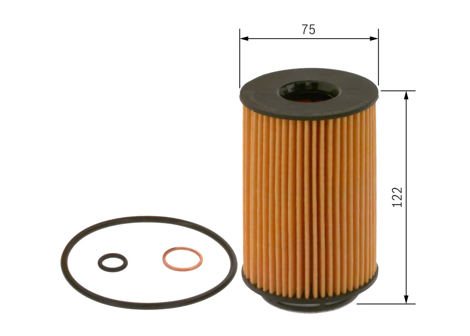 BMW F04 ActiveHybrid 7 N63 Oil Filter | BOSCH F026407158