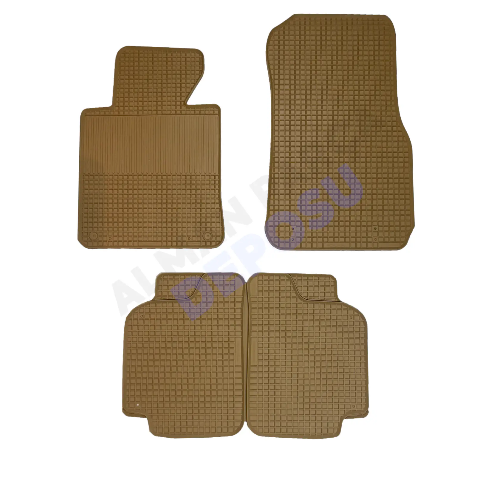 BMW F20 Rubber Floor Mat Beige Odorless Original Custom-Cut Schönek