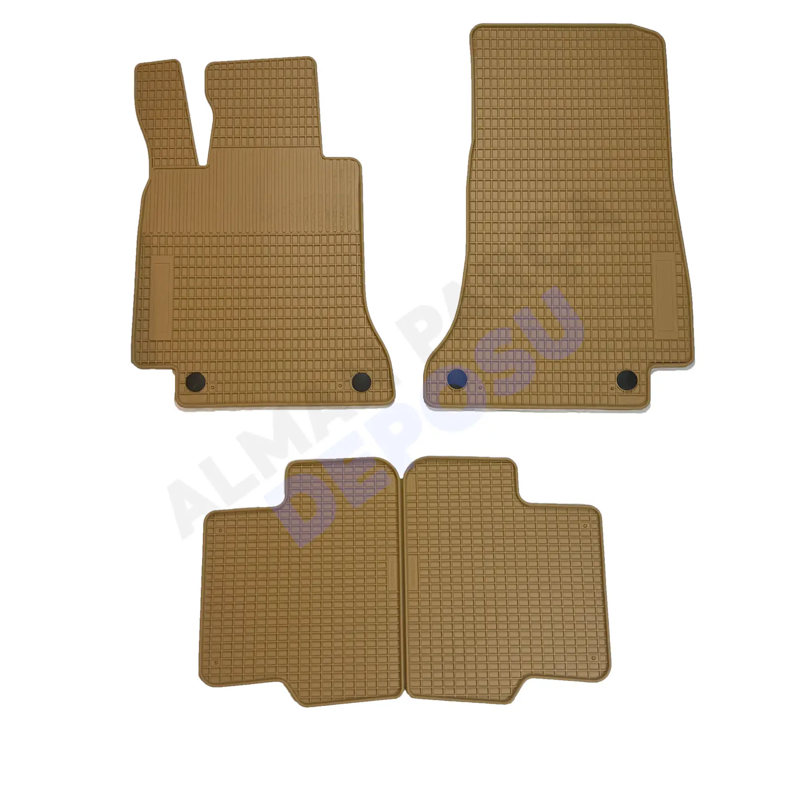 Mercedes W213 Rubber Floor Mat Beige Odorless Original Custom-Cut Schönek