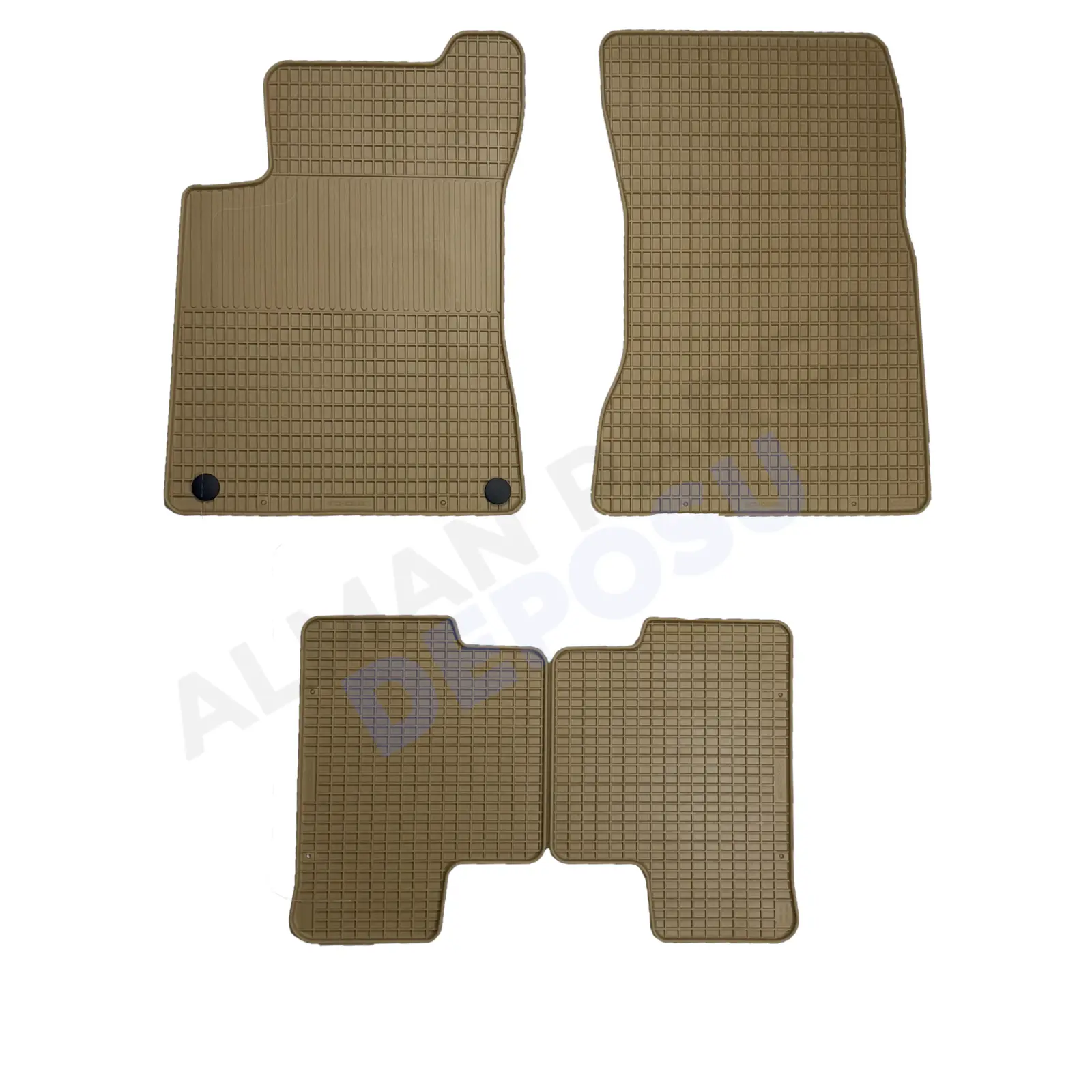 Mercedes W177 Rubber Floor Mat Beige Odorless Original Custom-Cut Schönek
