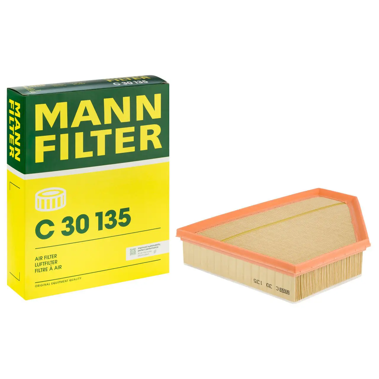 BMW 3 Series E90/E91/E92/E93 320 d N47 Air Filter | MANN C 30135