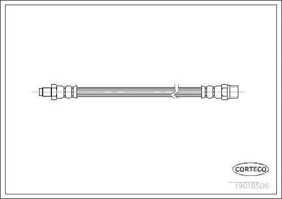 BMW 3 Series E46 Brake Hose | CORTECO 19018506