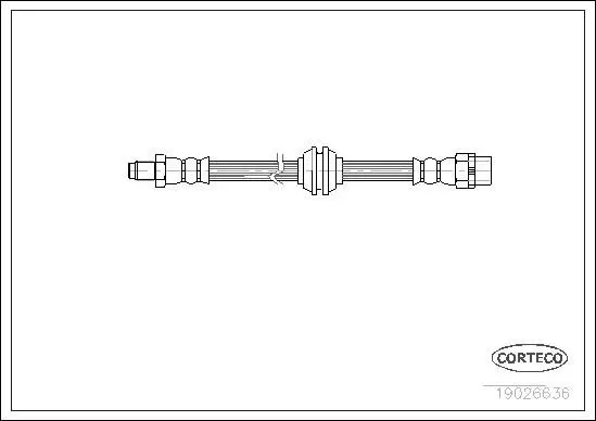 BMW 3 Series E46 Brake Hose Front | CORTECO 19026636