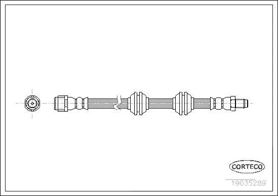 Mercedes W164 Brake Hose Rear | CORTECO 19035289