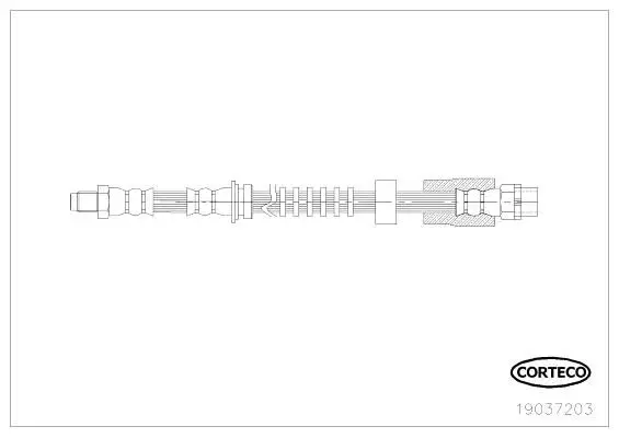 BMW 1 Series F20 Brake Hose Front | CORTECO 19037203