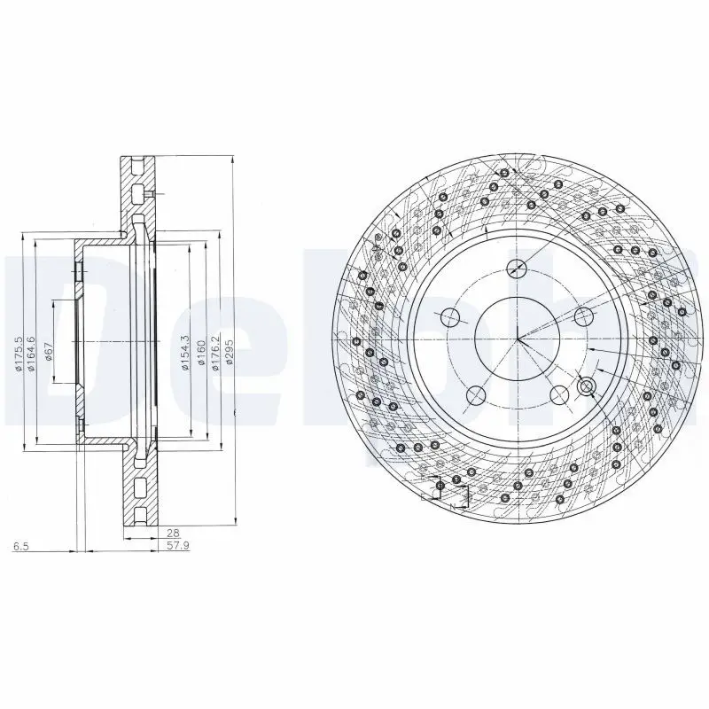 Mercedes W212 Fren Diski Ön Havalı 295mm | DELPHI BG4142C