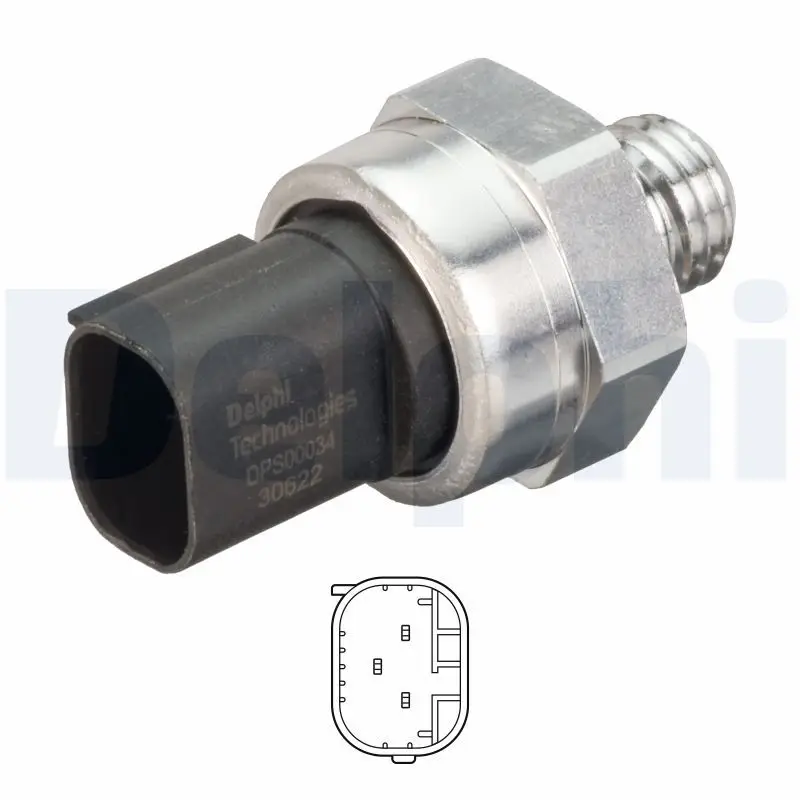 Mercedes W204 OM651 Exhaust Pressure Sensor | DELPHI DPS00034-12B1