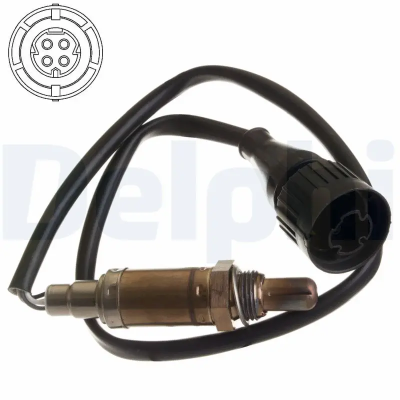 BMW 3 Serisi E30 M20 Oksijen Sensörü | DELPHI ES10254-12B1