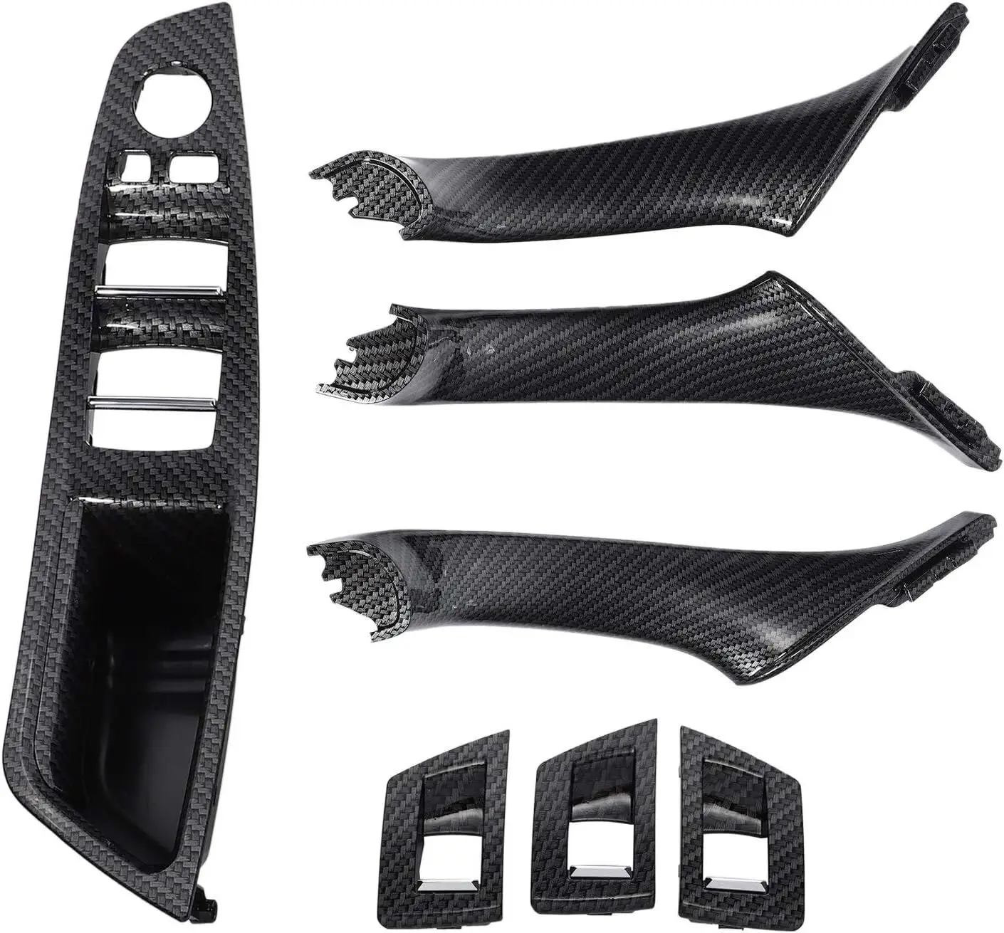 Bmw F10 Kapı Tutamak Seti 7 Parça Karbon Fiber | GKL 340054
