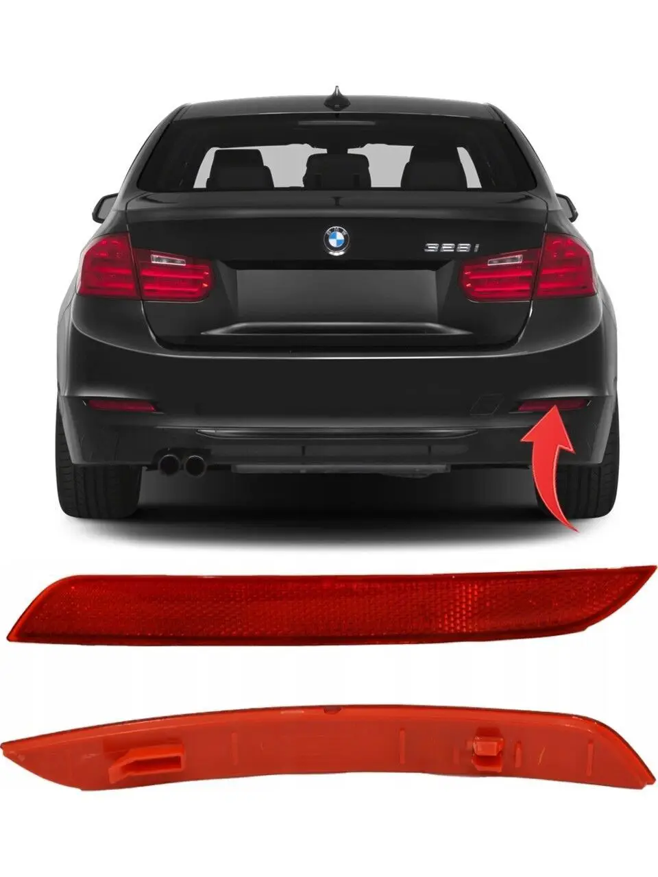 BMW F30 Right Rear Bumper Reflector | GKL 340279