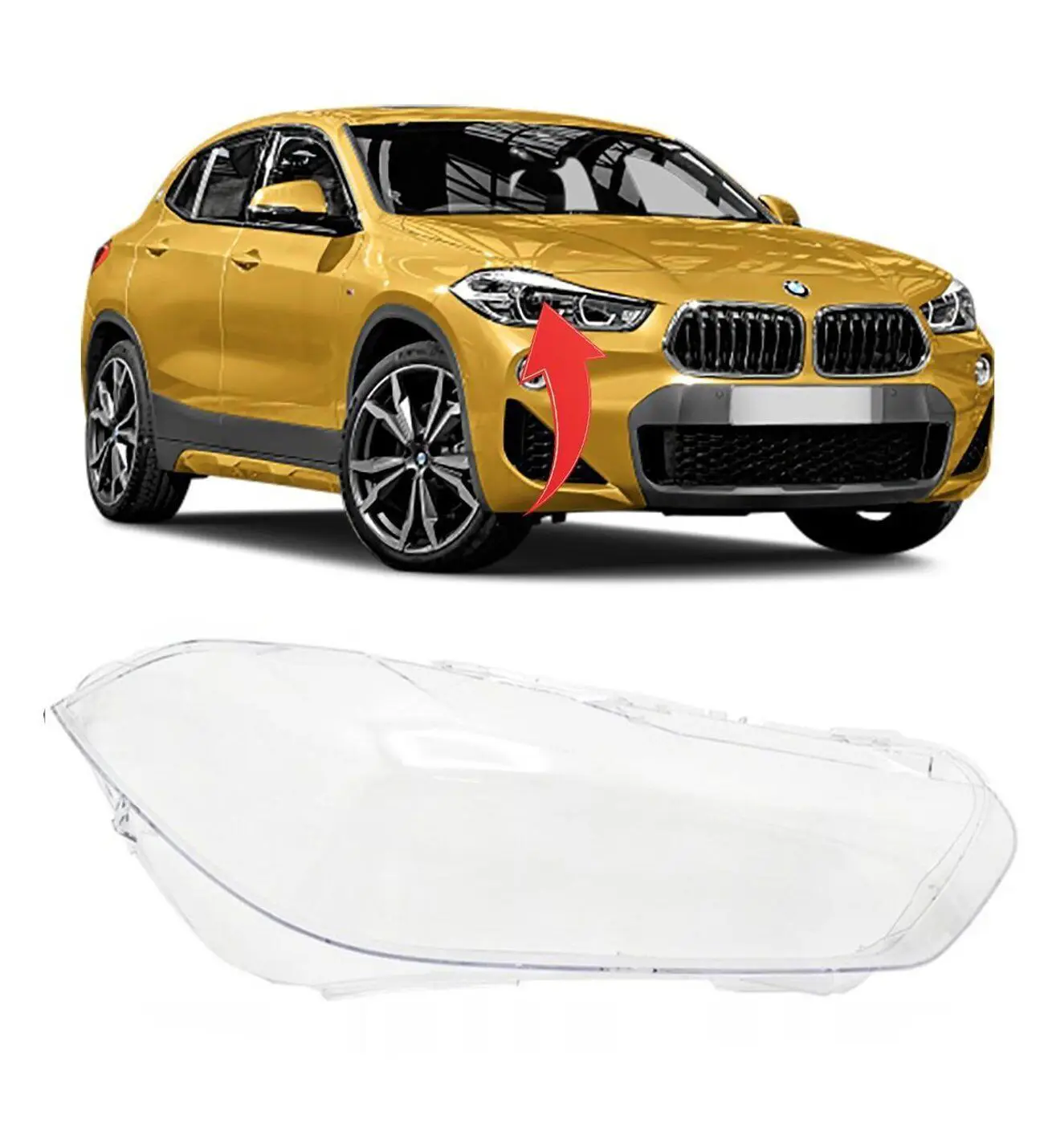 BMW X2 F39 2018 Right Headlight Lens | GKL 340857
