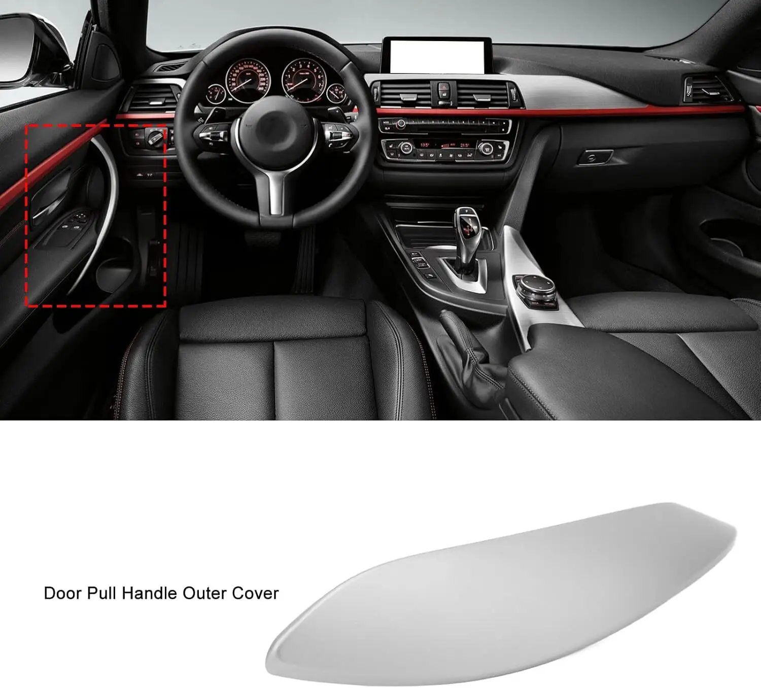 Bmw F32 Kapı Tutamak Kaplaması Ön-Arka Sol (Gri) | GKL 342608