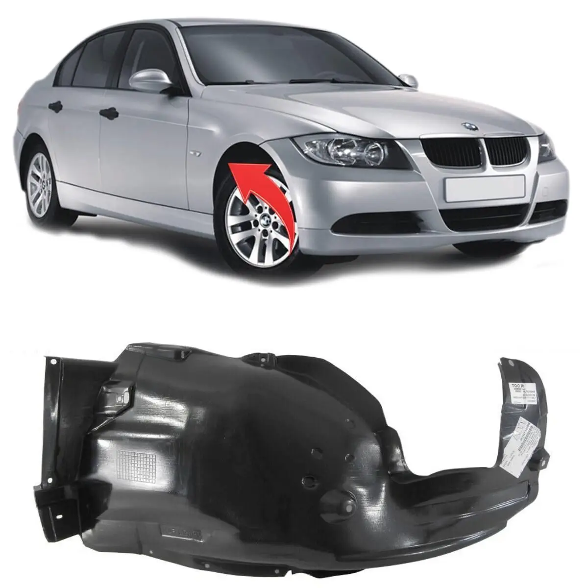 BMW 3 Series E90 Right Fender Liner | GKL 343398