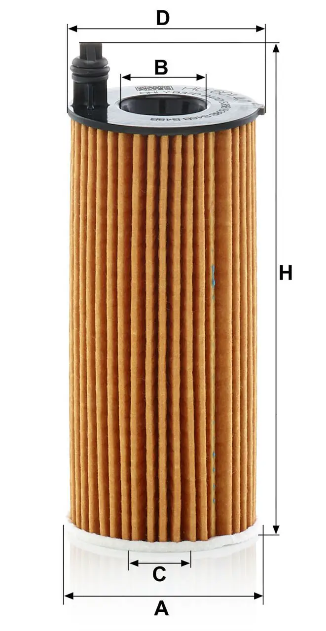 BMW 5 Series F10-F11 520 d N47 B47 Oil Filter | MANN HU 6014/1Z