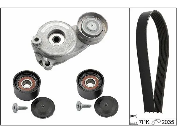 Mercedes E-Class W211 E 320 BLUETEC V Belt Set