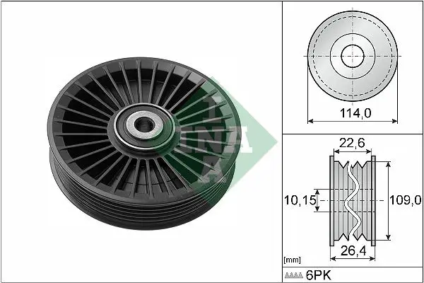 Mercedes GLK X204 V Belt Tensioner Pulley | INA 532 0108 10