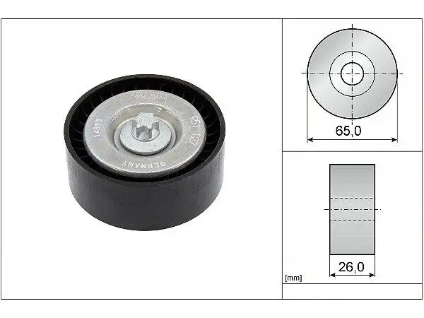 Mercedes W204 C 250 CGI V Belt Tensioner Bearing | INA
