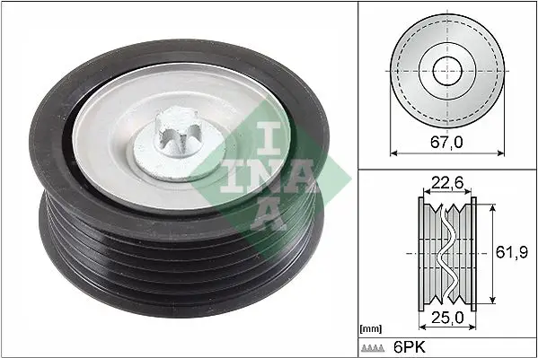 Mercedes S Serisi W221 S 320 CDI V Kayış Gergi Rulmanı | INA 532 0866 10