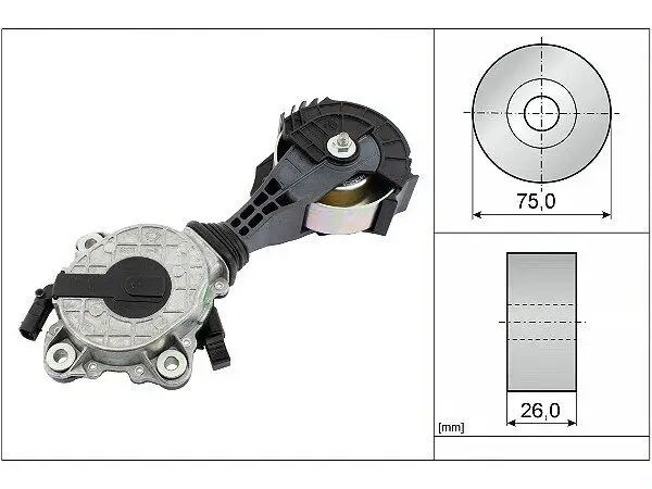 BMW 1 Series F20 116i V Belt Tensioner | INA