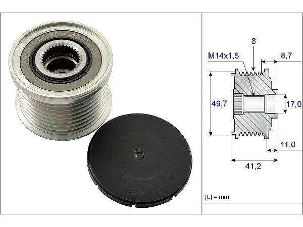 BMW 3 Serisi E90 335i Alternatör Kasnağı | INA 535 0141 10