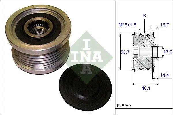 BMW X3 (E83) 3.0i Alternator Pulley | INA