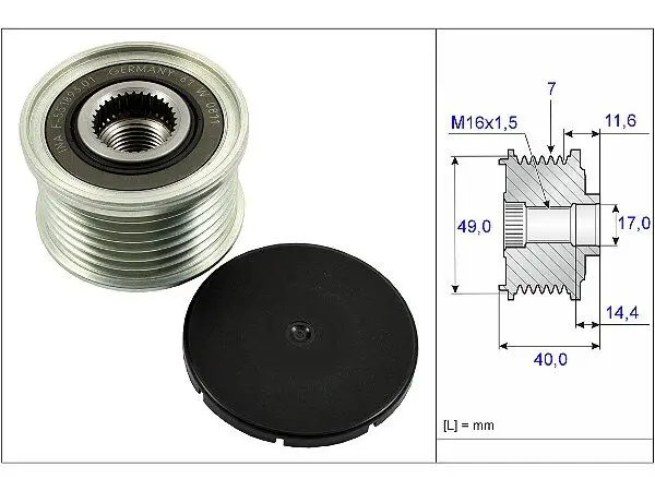 BMW X5 (E70) 35 dX Alternator Pulley | INA