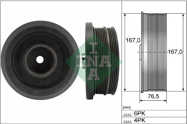 BMW 5 Series E60 520i Crank Pulley | INA 544 0082 10