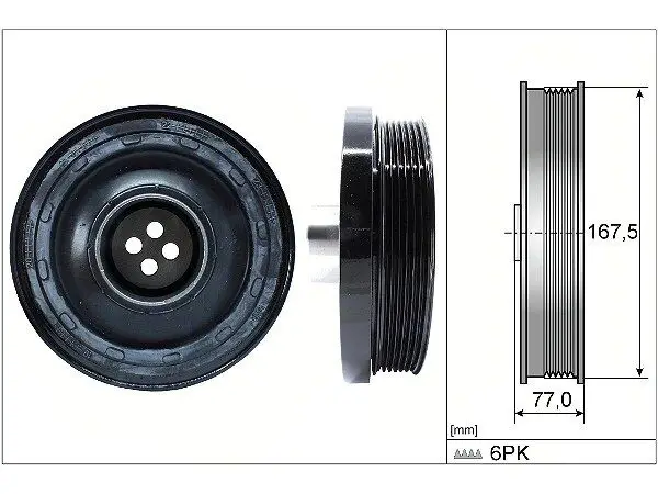 BMW 3 Serisi F30 320i Krank Kasnağı | INA 544 0137 10