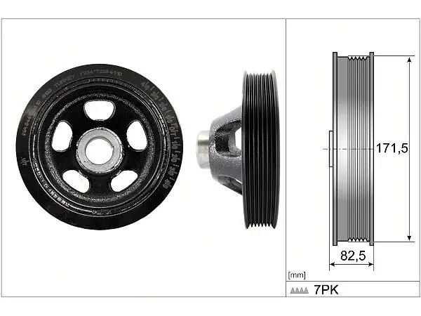 Mercedes C-Class W204 C 180 Crank Pulley | INA 544 0195 10