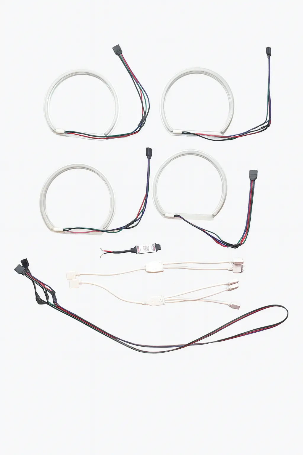 BMW E39 Angel Eye Ring Set - 16 Color Bluetooth RGB