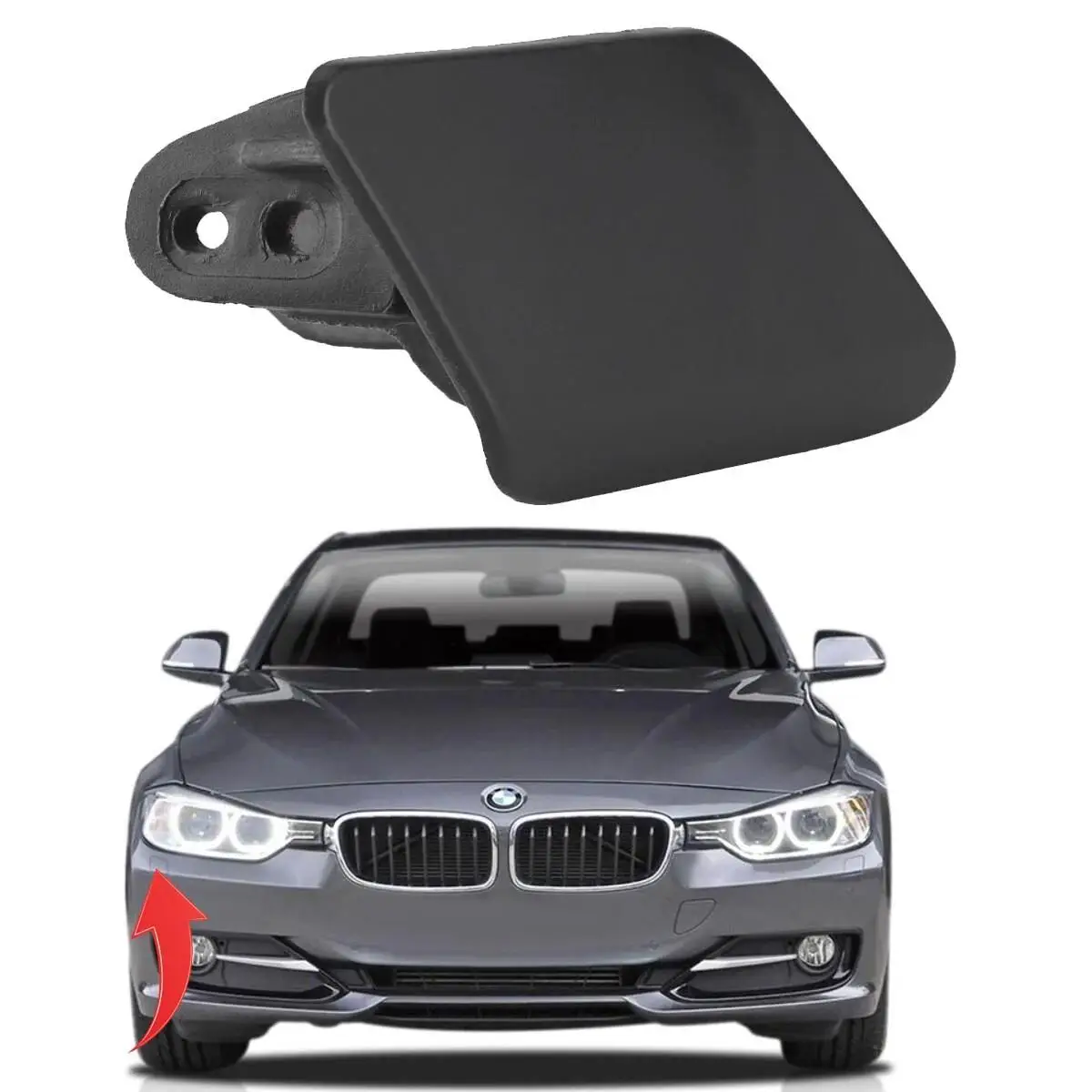 BMW F30 Right Headlight Washer Cover - KYBURG